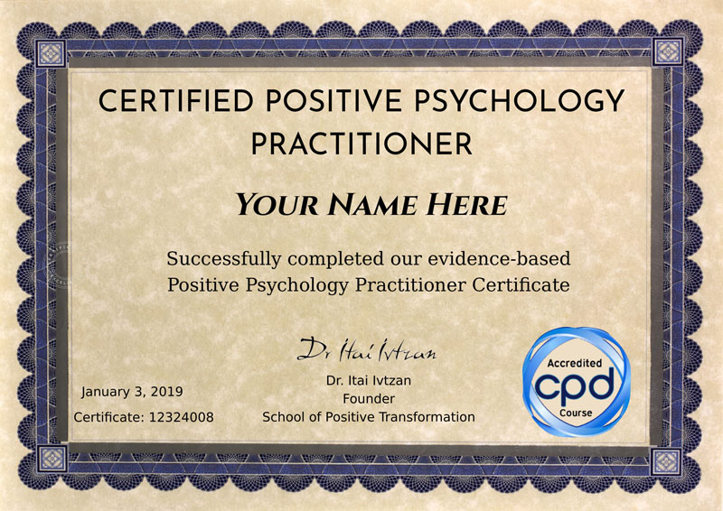 Positive Psychology Certificate
