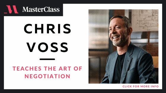 list of best masterclass classes - Chris Voss Teaches the Art of Negotiation