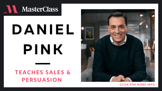list of best masterclass classes - Daniel Pink Teaches Sales and Persuasion