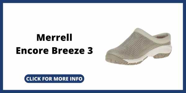 Shoes for Dental Technicians and Assistants - Merrell Encore Breeze 3