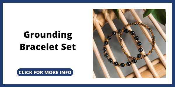 Chakra Bracelets with Real Stones - Grounding Bracelet Set