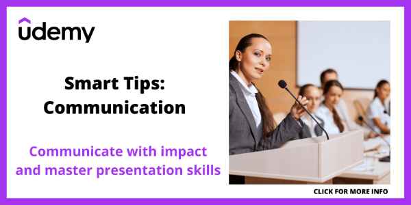Online Workshops to Improve Communication Skills - Udemy - Smart Tips Communication