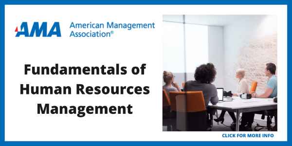 Best Human Resources Certification Online - American Management Association Fundamentals of Human Resources Management Certificate