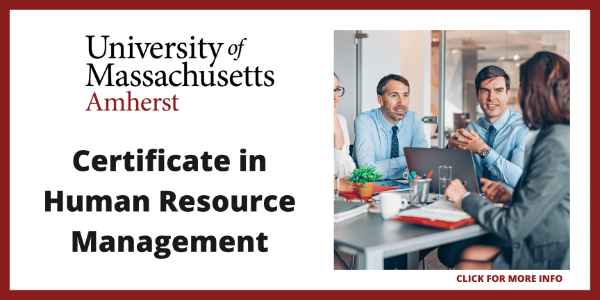 Best Human Resources Certification Online - UMass Amherst Certificate in Human Resource Management