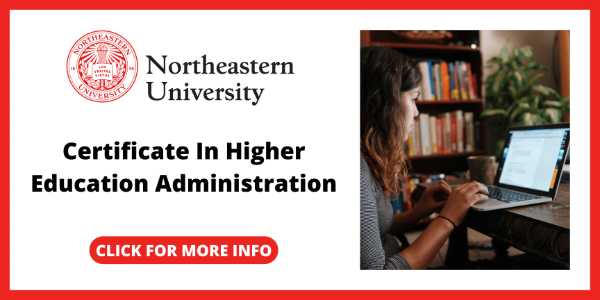 Best Higher Education Certification Programs Online - Certificate in Higher Education Administration