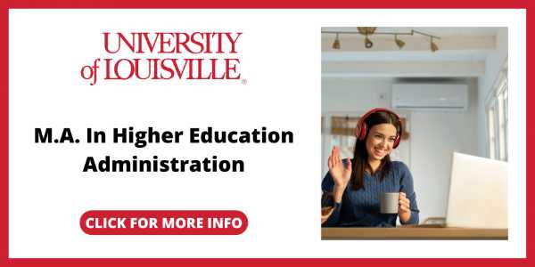 Best Higher Education Certification Programs Online - M.A. in Higher Education Administration
