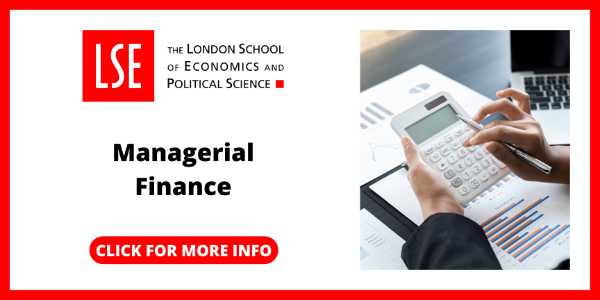 Online Certification in Finance and Accounting - LSE Managerial Finance Online Certificate Course